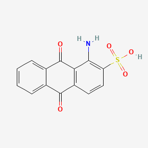 molecular formula C14H9NO5S B1606457 2-Anthracenesulfonic acid, 1-amino-9,10-dihydro-9,10-dioxo- CAS No. 83-62-5