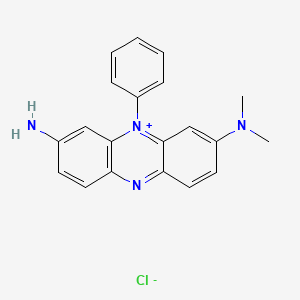 molecular formula C20H19ClN4 B1606469 3-Amino-7-(dimethylamino)-5-phenylphenazinium chloride CAS No. 2390-56-9