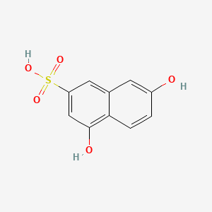 molecular formula C10H8O5S B1606485 4,7-Dihydroxynaphthalene-2-sulphonic acid CAS No. 6357-94-4