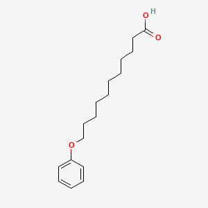 molecular formula C17H26O3 B1606489 11-苯氧基十一烷酸 CAS No. 7170-44-7