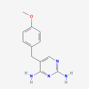 molecular formula C12H14N4O B1606494 2,4-二氨基-5-(4-甲氧基苄基)嘧啶 CAS No. 20285-70-5