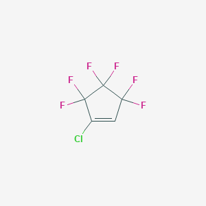 molecular formula C5HClF6 B1606496 1-Chloro-3,3,4,4,5,5-hexafluorocyclopentene CAS No. 3761-95-3