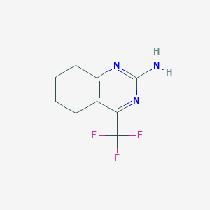 molecular formula C9H10F3N3 B1606499 4-(Trifluoromethyl)-5,6,7,8-tetrahydroquinazolin-2-amine CAS No. 256954-38-8