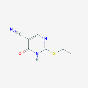 molecular formula C7H7N3OS B1606500 2-(Ethylthio)-4-hydroxypyrimidine-5-carbonitrile CAS No. 46118-11-0