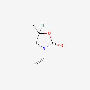 B1606508 2-Oxazolidinone, 5-methyl-3-vinyl- CAS No. 3395-98-0