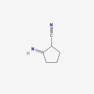 molecular formula C6H8N2 B1606538 2-Iminocyclopentanecarbonitrile CAS No. 2321-76-8