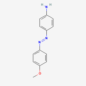 molecular formula C13H13N3O B1606540 p-((p-Methoxyphenyl)azo)aniline CAS No. 2592-28-1