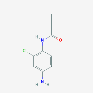 molecular formula C11H15ClN2O B1606552 N-(4-amino-2-chlorophenyl)-2,2-dimethylpropanamide CAS No. 680989-90-6