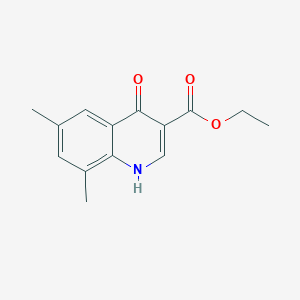 molecular formula C14H15NO3 B1606585 Ethyl 4-hydroxy-6,8-dimethylquinoline-3-carboxylate CAS No. 77156-77-5
