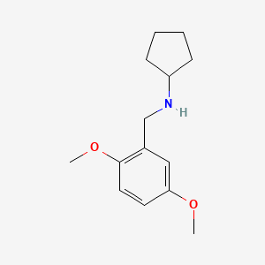 molecular formula C14H21NO2 B1606605 N-(2,5-dimethoxybenzyl)cyclopentanamine CAS No. 355814-38-9