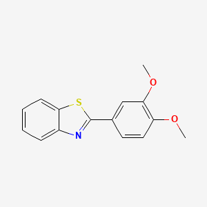 molecular formula C15H13NO2S B1606611 2-(3,4-Dimethoxyphenyl)benzothiazole CAS No. 6638-45-5