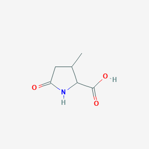 molecular formula C6H9NO3 B1606621 3-Methyl-5-oxopyrrolidine-2-carboxylic acid CAS No. 2446-05-1