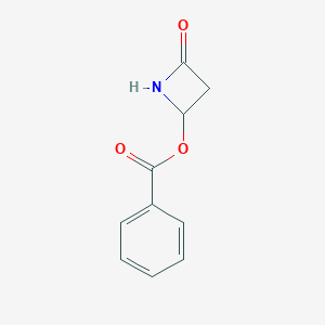 molecular formula C10H9NO3 B160663 4-苯甲酰氧基-2-氮杂环丁酮 CAS No. 28562-58-5