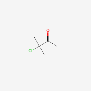 molecular formula C5H9ClO B1606655 2-丁酮，3-氯-3-甲基- CAS No. 5950-19-6