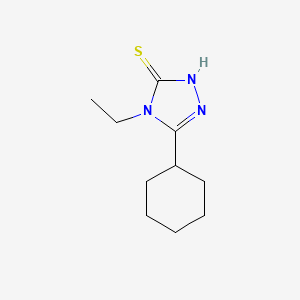 molecular formula C10H17N3S B1606671 5-环己基-4-乙基-4H-1,2,4-三唑-3-硫醇 CAS No. 482650-81-7