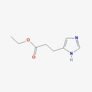 molecular formula C8H12N2O2 B1606676 3-(1H-咪唑-5-基)丙酸乙酯 CAS No. 52237-38-4