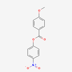 molecular formula C14H11NO5 B1606678 4-硝基苯基 4-甲氧基苯甲酸酯 CAS No. 7464-46-2