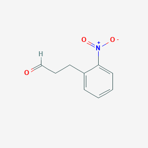 molecular formula C9H9NO3 B160668 3-(2-硝基苯基)丙醛 CAS No. 133473-26-4