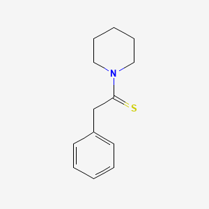 molecular formula C13H17NS B1606684 2-苯基-1-(哌啶-1-基)乙硫酮 CAS No. 24815-46-1