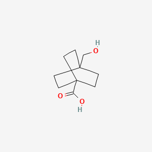 molecular formula C10H16O3 B1606685 4-(羟甲基)双环[2.2.2]辛烷-1-羧酸 CAS No. 828-52-4