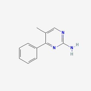 molecular formula C11H11N3 B1606687 5-Methyl-4-phenylpyrimidin-2-amine CAS No. 61541-77-3