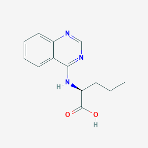 molecular formula C13H15N3O2 B1606692 N-4-Quinazolinylnorvaline CAS No. 1008675-41-9