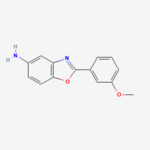molecular formula C14H12N2O2 B1606693 2-(3-甲氧基苯基)-1,3-苯并噁唑-5-胺 CAS No. 313527-38-7