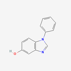 molecular formula C13H10N2O B1606695 1-Phenyl-5-hydroxybenzimidazole CAS No. 69445-45-0