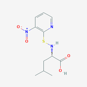 molecular formula C11H15N3O4S B1606698 (2S)-4-methyl-2-[(3-nitropyridin-2-yl)sulfanylamino]pentanoic acid CAS No. 76863-77-9