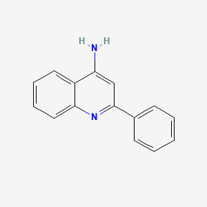 molecular formula C15H12N2 B1606699 2-苯基喹啉-4-胺 CAS No. 5855-52-7