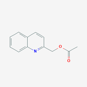 molecular formula C12H11NO2 B1606700 喹啉-2-基甲基乙酸酯 CAS No. 60483-07-0