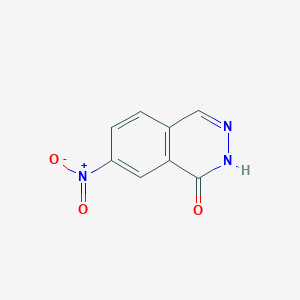 molecular formula C8H5N3O3 B1606717 7-Nitrophthalazin-1(2h)-one CAS No. 89898-94-2