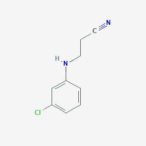 molecular formula C9H9ClN2 B1606721 3-(3-Chloro-phenylamino)-propionitrile CAS No. 54475-92-2