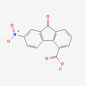 B1606735 7-Nitro-9-oxo-4-fluorenecarboxylic acid CAS No. 42523-38-6