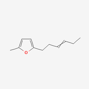 B1606745 Furan, 2-(3-hexenyl)-5-methyl- CAS No. 60858-07-3
