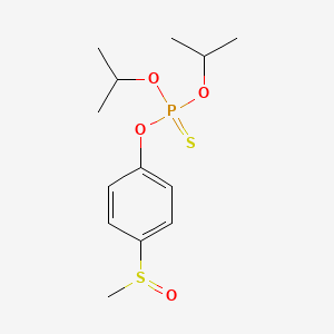 B1606764 O,O-Bis(1-methylethyl) O-(4-(methylsulfinyl)phenyl) phosphorothioate CAS No. 74-60-2