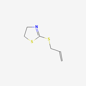 molecular formula C6H9NS2 B1606775 2-(烯丙硫基)-2-噻唑啉 CAS No. 3571-74-2