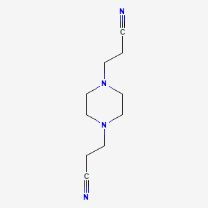 molecular formula C10H16N4 B1606780 1,4-Piperazinedipropanenitrile CAS No. 4159-11-9