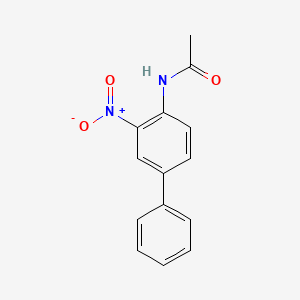 molecular formula C14H12N2O3 B1606782 Acetamide, n-(3-nitro[1,1'-biphenyl]-4-yl)- CAS No. 5393-46-4