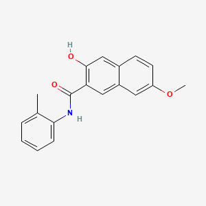 2-Naphthalenecarboxamide, 3-hydroxy-7-methoxy-N-(2-methylphenyl)-