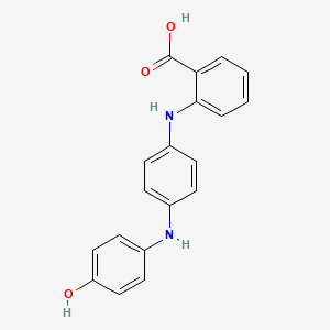 molecular formula C19H16N2O3 B1606787 2-[[4-[(4-Hydroxyphenyl)amino]phenyl]amino]benzoic acid CAS No. 6379-19-7