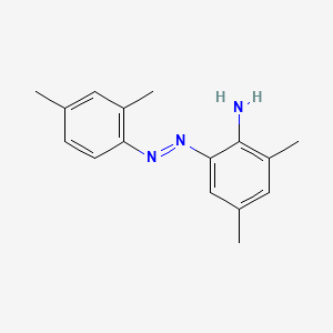 molecular formula C16H19N3 B1606788 Benzenamine, 2-((2,4-dimethylphenyl)azo)-4,6-dimethyl- CAS No. 6417-44-3