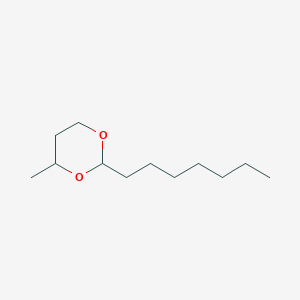 molecular formula C12H24O2 B1606793 2-庚基-4-甲基-1,3-二噁烷 CAS No. 3271-56-5