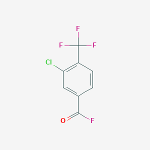 molecular formula C8H3ClF4O B1606796 3-Chloro-4-(trifluoromethyl)benzoyl fluoride CAS No. 320-62-7