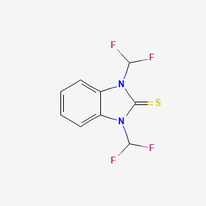 molecular formula C9H6F4N2S B1606816 1,3-双-(二氟甲基)苯并咪唑-2-硫酮 CAS No. 329269-79-6