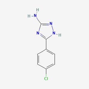 molecular formula C8H7ClN4 B1606822 3-(4-氯苯基)-1H-1,2,4-三唑-5-胺 CAS No. 98554-00-8