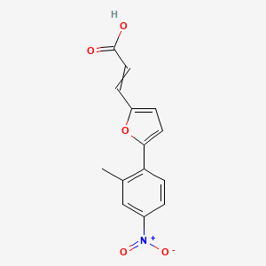 B1606824 (2e)-3-[5-(2-Methyl-4-nitrophenyl)-2-furyl]acrylic acid CAS No. 292641-22-6