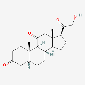 molecular formula C21H30O4 B1606842 21-Hydroxy-5beta-pregnane-3,11,20-trione CAS No. 10417-86-4