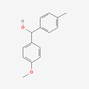 molecular formula C15H16O2 B1606844 4-Methoxy-4'-methylbenzhydrol CAS No. 838-22-2