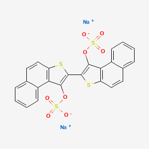 molecular formula C24H12Na2O8S4 B1606851 Tinosol Brown RRD CAS No. 4425-36-9